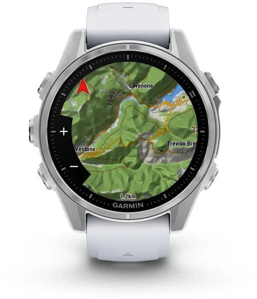 Смарт-часы Garmin Fenix 8 AMOLED 43mm Silver with Whitestone Silicone Band 1346637 фото
