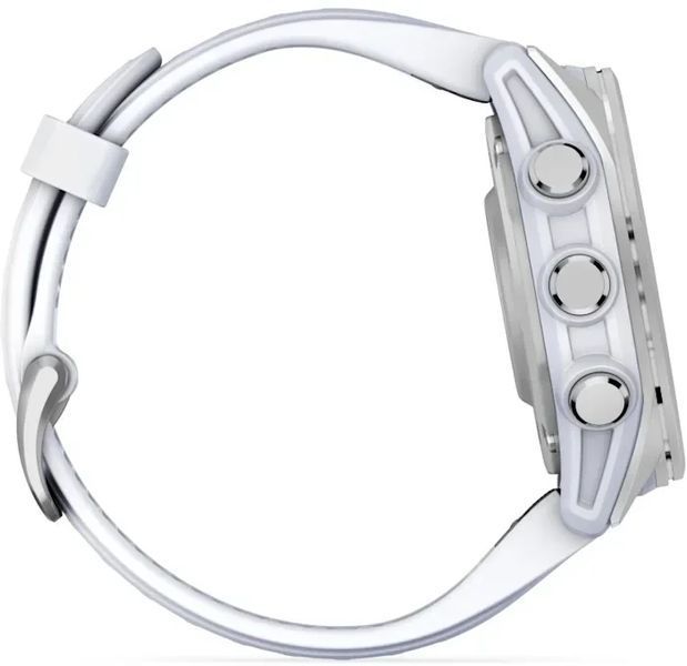 Смарт-часы Garmin Fenix 8 AMOLED 43mm Silver with Whitestone Silicone Band 1346637 фото