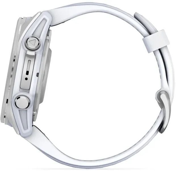 Смарт-часы Garmin Fenix 8 AMOLED 43mm Silver with Whitestone Silicone Band 1346637 фото