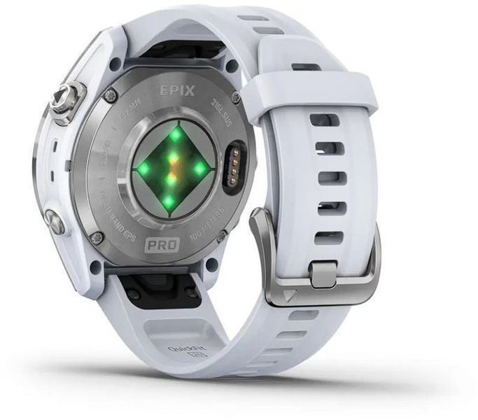 Смарт-часы Garmin Epix Pro (Gen 2) 42mm Silver with Whitestone Band 1118733 фото