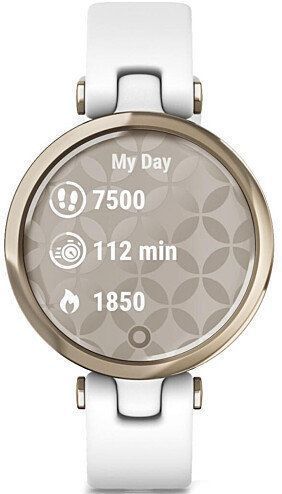 Смарт-годинник Garmin Lily Cream Gold Bezel with White Case and Silicone Band 800881 фото