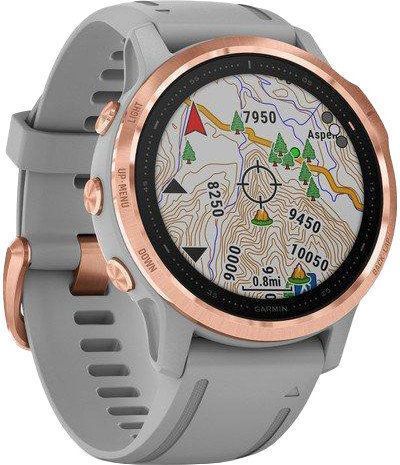 Смарт-годинник Garmin Fenix ​​6S Rose Gold-tone with Powder Gray Band 810230 фото