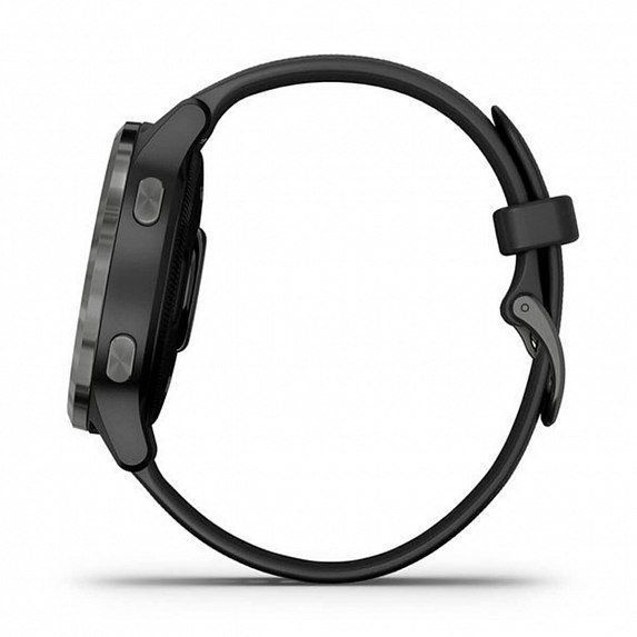 Смарт-часы Garmin Vivoactive 4S Slate Stainless Steel Bezel with Black Case and Silicone Band 587113 фото