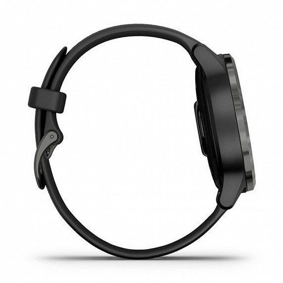 Смарт-часы Garmin Vivoactive 4S Slate Stainless Steel Bezel with Black Case and Silicone Band 587113 фото