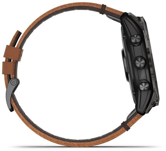 Смарт-часы Garmin Epix Pro (Gen 2) 51mm Sapphire Carbon Grey DLC Titanium with Chestnut Leather Band 1118728 фото