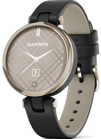 Смарт-часы Garmin Lily Classic Cream Gold Bezel with Black Case and Italian Leather Band 800883 фото