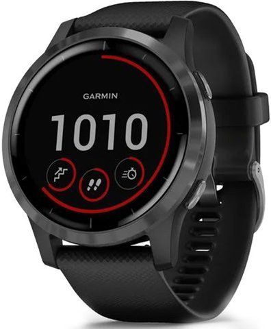 Смарт-годинник Garmin Vivoactive 4 Slate Stainless Steel Bezel with Black Case and Silicone Band 683376 фото