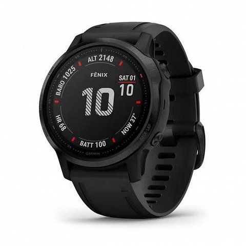 Смарт-годинник Garmin Fenix ​​6S Pro Black with Black Band 563395 фото