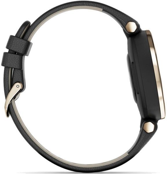 Смарт-часы Garmin Lily Classic Cream Gold Bezel with Black Case and Italian Leather Band 800883 фото
