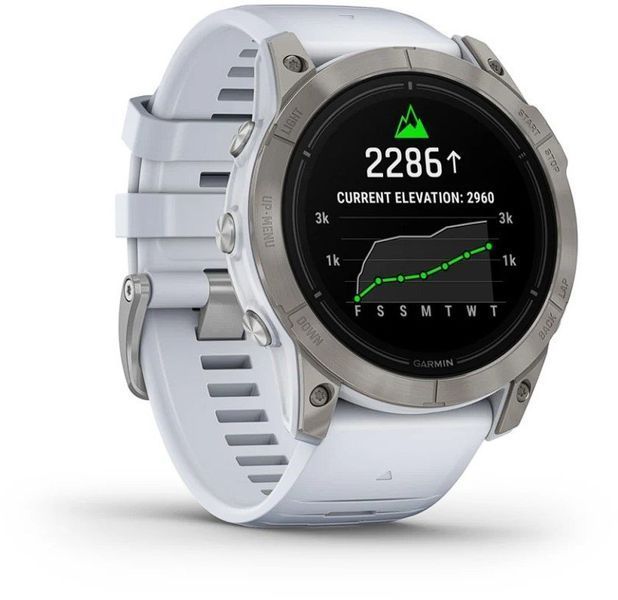 Смарт-часы Garmin Epix Pro (Gen 2) 51mm Sapphire Titanium with Whitestone Band 1118727 фото