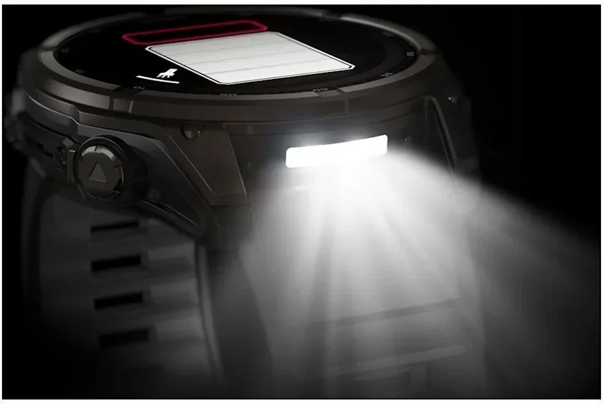 Смарт-часы Garmin Fenix 8 Solar 51mm Sapphire Carbon Grey DLC Titanium with Black/Pebble Grey Silicone Band 1346371 фото