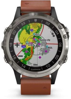 Смарт-часы Garmin D2 Delta Aviator Watch With Brown Leather Band 47mm 593186 фото
