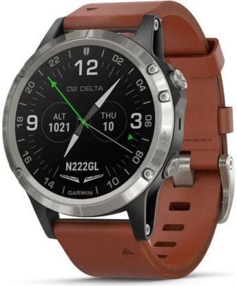 Смарт-часы Garmin D2 Delta Aviator Watch With Brown Leather Band 47mm 593186 фото