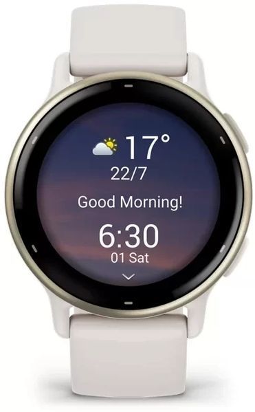 Смарт-годинник Garmin Vivoactive 5 Cream Gold Aluminium Bezel with Ivory Case and Silicone Band 1183623 фото