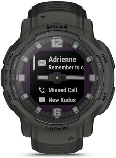 Смарт-годинник Garmin Instinct Crossover Solar Graphite 1006544 фото
