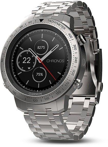 Смарт-часы Garmin fenix Chronos Steel with Brushed Stainless Steel Watch Band 835288 фото
