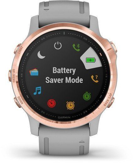 Смарт-годинник Garmin Fenix ​​6S Sapphire Editions Rose Gold-tone with Powder Gray Band 755033 фото