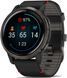 Смарт-годинник Garmin Venu 2 Slate Stainless Steel Bezel with Black Case and Leather Band 827385 фото 4