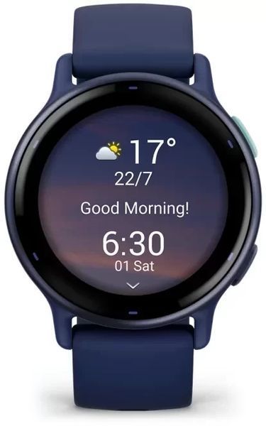 Смарт-годинник Garmin Vivoactive 5 Металевий Navy Aluminium Bezel with Navy Case and Silicone Band 1183624 фото