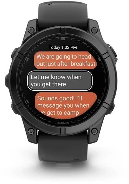 Смарт-часы Garmin Fenix E 47mm Slate Grey Steel with Black Silicone Band 1346453 фото