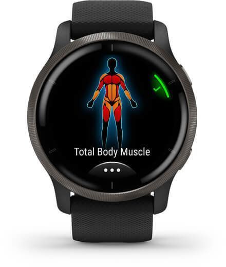 Смарт-годинник Garmin Venu 2 Slate Stainless Steel Bezel with Black Case and Silicone Band 815721 фото