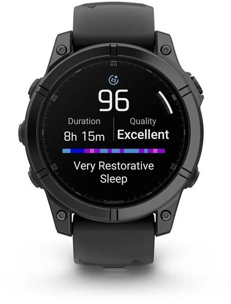 Смарт-часы Garmin Fenix E 47mm Slate Grey Steel with Black Silicone Band 1346453 фото