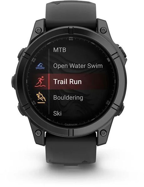 Смарт-часы Garmin Fenix E 47mm Slate Grey Steel with Black Silicone Band 1346453 фото