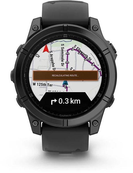 Смарт-часы Garmin Fenix E 47mm Slate Grey Steel with Black Silicone Band 1346453 фото