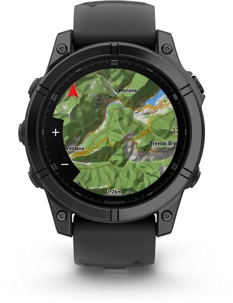 Смарт-часы Garmin Fenix E 47mm Slate Grey Steel with Black Silicone Band 1346453 фото