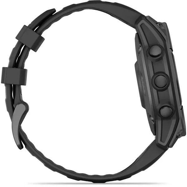 Смарт-часы Garmin Fenix E 47mm Slate Grey Steel with Black Silicone Band 1346453 фото