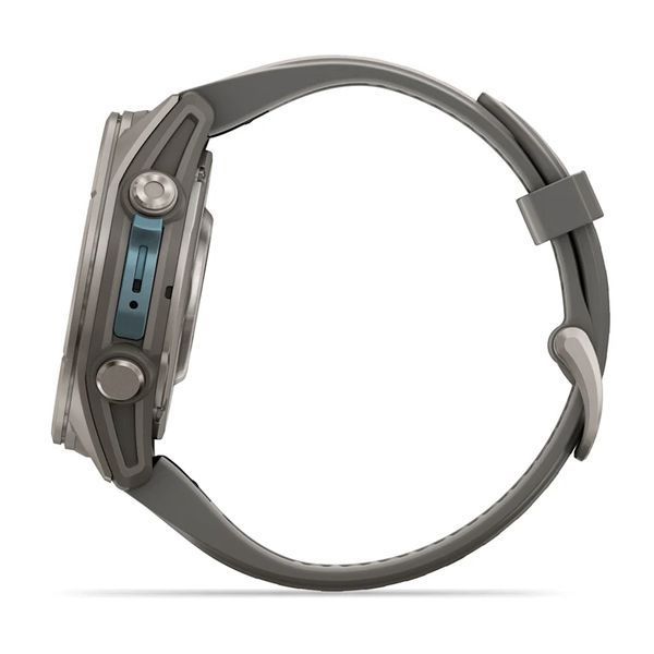 Смарт-часы Garmin Fenix 9 43mm Titanium with Pebble Gray Silicone Band (010-04761-10/11) 1482123 фото