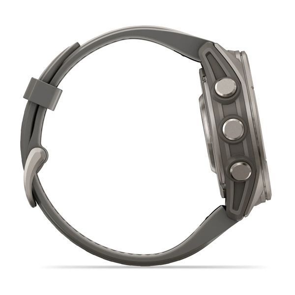Смарт-часы Garmin Fenix 9 43mm Titanium with Pebble Gray Silicone Band (010-04761-10/11) 1482123 фото