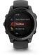 Смарт-часы Garmin Fenix E 47mm Slate Grey Steel with Black Silicone Band 1346453 фото 5