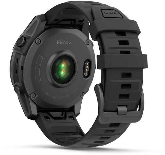 Смарт-часы Garmin Fenix E 47mm Slate Grey Steel with Black Silicone Band 1346453 фото