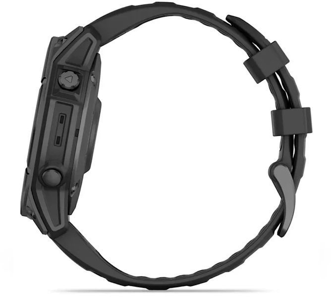 Смарт-часы Garmin Fenix E 47mm Slate Grey Steel with Black Silicone Band 1346453 фото