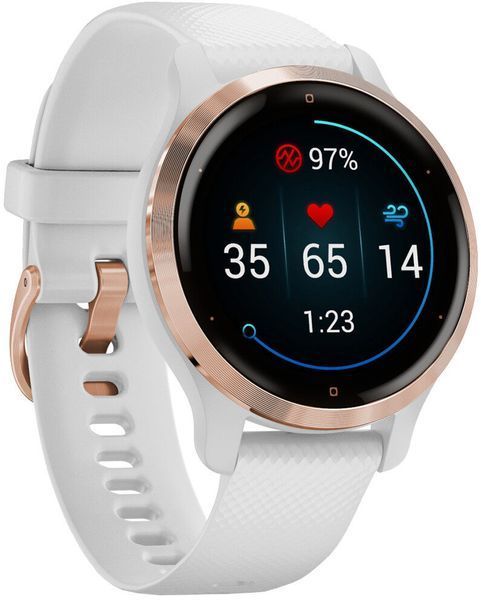 Смарт-часы Garmin Venu 2S Light Gold Stainless Steel Bezel with Light Sand Case and Silicone Band 815716 фото