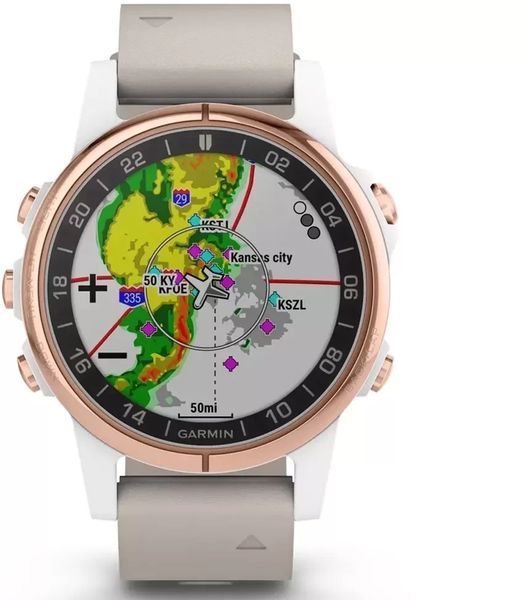 Смарт-часы Garmin D2 Delta S Aviator Watch with Beige Leather Band 550092 фото