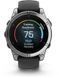 Смарт-часы Garmin Fenix E 47mm Stainless Steel with Black Silicone Band 1346389 фото 2