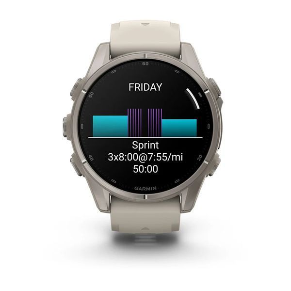 Смарт-часы Garmin Fenix 9 43mm Titanium with Fog Gray Silicone Band (010-04761-00/01) 1482124 фото