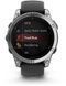 Смарт-часы Garmin Fenix E 47mm Stainless Steel with Black Silicone Band 1346389 фото 8